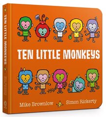 Ten Little Monkeys Board Book цена и информация | Книги для малышей | kaup24.ee