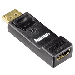 Adapter Hama DisplayPort HDMI, DisplayPort - HDMI™, must hind ja info | USB jagajad, adapterid | kaup24.ee