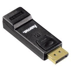 Adapter Hama DisplayPort HDMI, DisplayPort - HDMI™, must hind ja info | USB jagajad, adapterid | kaup24.ee