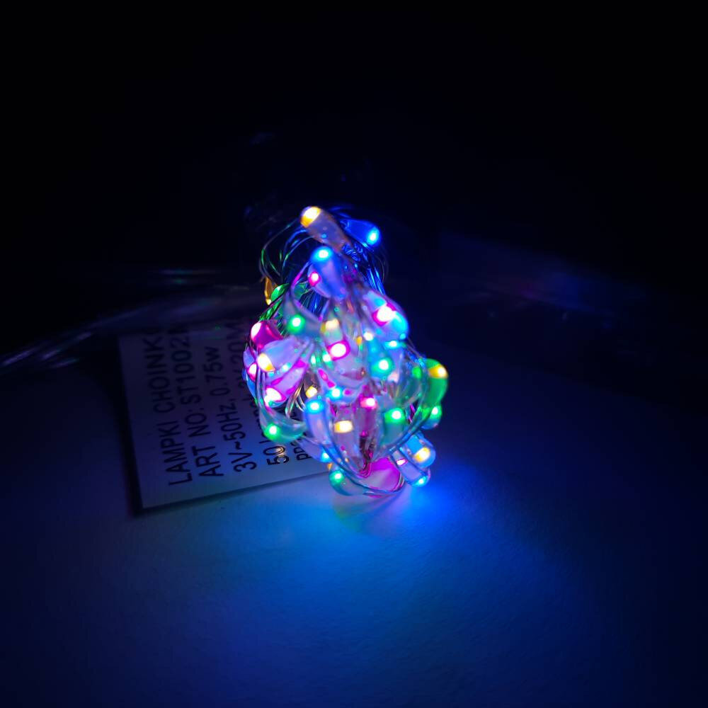 LED valguskett traadil, 100 LED, 10 m, Erinevad värvid hind ja info | Jõulutuled | kaup24.ee