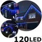 120 LED jääpurikatega valguskett C616, Sinine (Flash), 6 m hind ja info | Jõulutuled | kaup24.ee