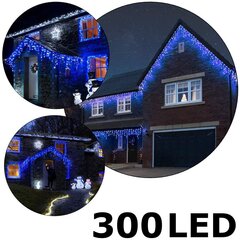 300 LED jääpurikatega valguskett C503, Sinine, 11 m hind ja info | Jõulutuled | kaup24.ee