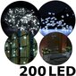 200 LED valguskett C516, külmvalge värv (Flash), 14 m hind ja info | Jõulutuled | kaup24.ee