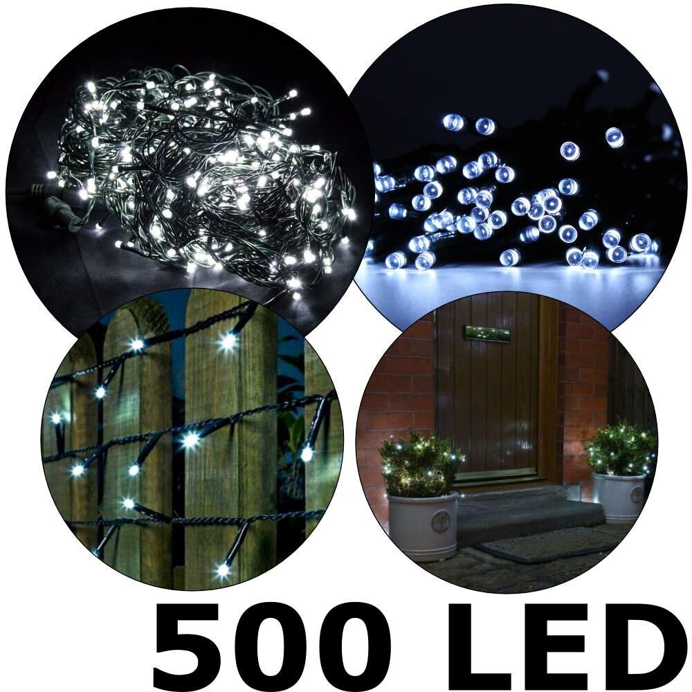 500 LED valguskett C518, külmvalge, 33 m цена и информация | Jõulutuled | kaup24.ee