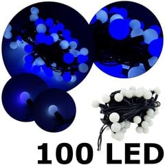 100 LED valguskett mullid SPC26, külmvalge ja sinine värv, 10 m цена и информация | Гирлянды | kaup24.ee