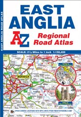 East Anglia Regional Road Atlas 13th Revised edition цена и информация | Путеводители, путешествия | kaup24.ee