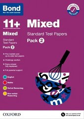 Bond 11plus: Bond 11plus Mixed Standard Test Papers: Pack 2 1 hind ja info | Noortekirjandus | kaup24.ee