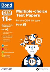 Bond 11plus: Multiple-choice Test Papers for the CEM 11plus tests Pack 2, Pack 2 цена и информация | Книги для подростков и молодежи | kaup24.ee