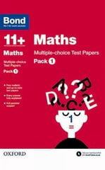 Bond 11plus: Maths: Multiple-choice Test Papers: Pack 1 hind ja info | Noortekirjandus | kaup24.ee