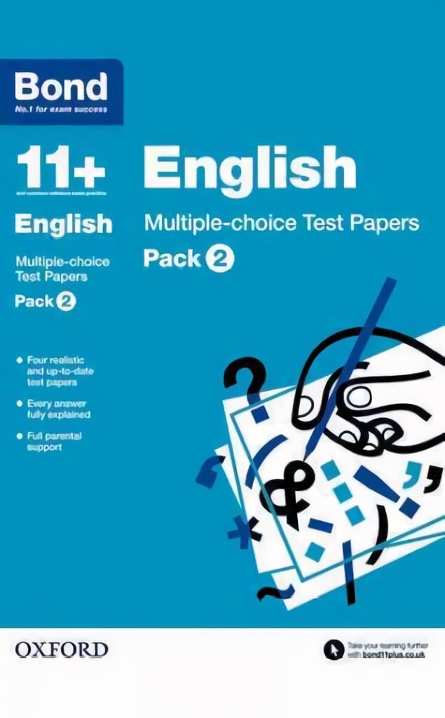 Bond 11plus: English: Multiple-choice Test Papers: Pack 2 цена и информация | Noortekirjandus | kaup24.ee