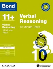 Bond 11plus: Bond 11plus 10 Minute Tests Verbal Reasoning 10-11 years 1 hind ja info | Noortekirjandus | kaup24.ee