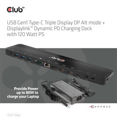 Club 3D CSV-1566 hind ja info | Sülearvuti tarvikud | kaup24.ee