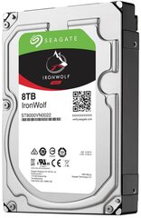 Seagate IronWolf NAS ST8000VN0022, 8 ТБ, 3,5 дюйма, 7200 об/мин, кэш-память 256 МБ, Sata III цена и информация | Внутренние жёсткие диски (HDD, SSD, Hybrid) | kaup24.ee