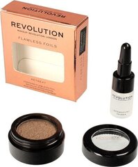 Makeup Revolution Flawless Foil Retreat komplekt: lauvärv + jumestuskreem цена и информация | Тушь, средства для роста ресниц, тени для век, карандаши для глаз | kaup24.ee