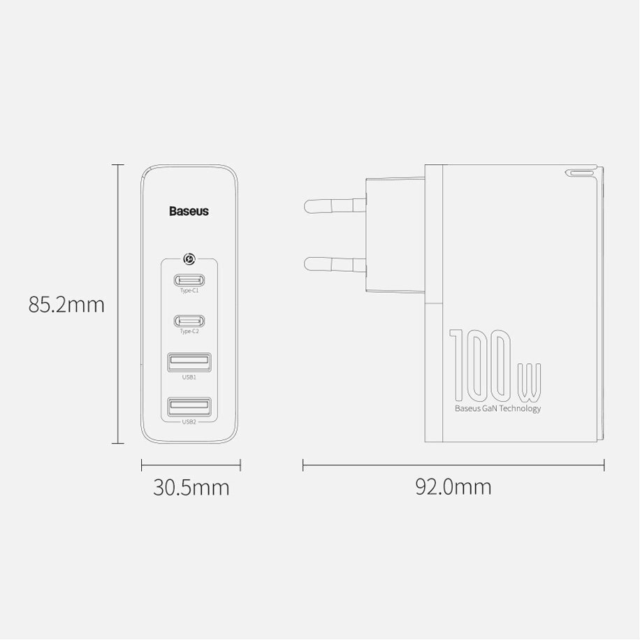 Baseus GaN2 Pro CCGAN2P-L02 цена и информация | Mobiiltelefonide laadijad | kaup24.ee