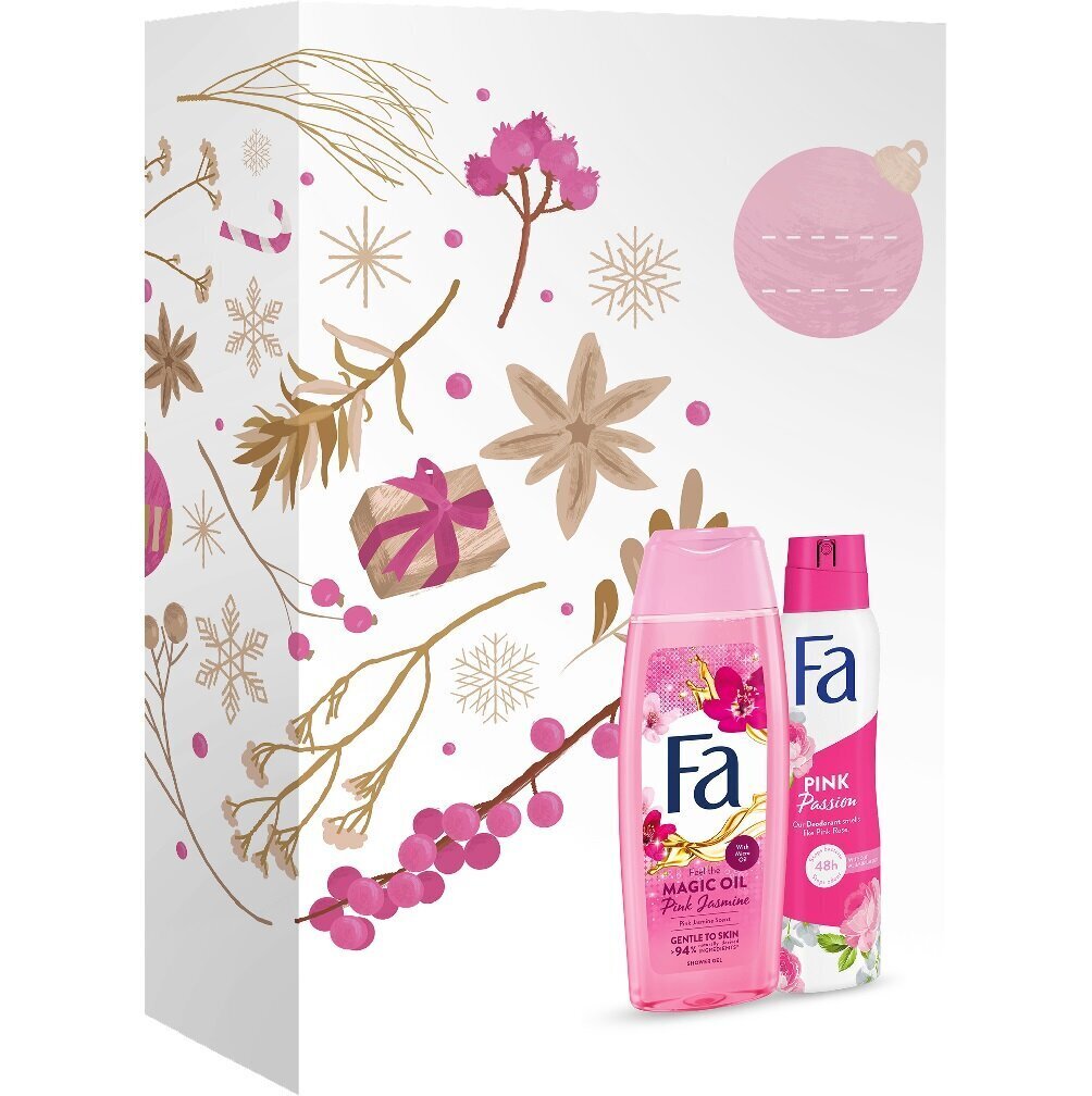 Komplekt Fa Pink Jasmine naistele: deodorant 150 ml + dušigeel 250 ml hind ja info | Dušigeelid, õlid | kaup24.ee