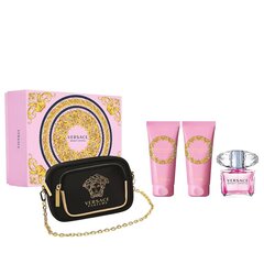 Kosmeetiline kinkekomplekt naistele Versace Bright: Crystal EDT sprei 90ml + kehakreem 100ml + dušigeel 100ml + kott hind ja info | Naiste parfüümid | kaup24.ee