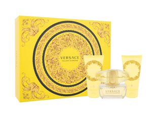 Kosmeetikatoodete kinkekomplekt naistele Versace Yellow Diamond Set: tualettvesi, 50ml + dušigeel, 50ml + kehakreem, 50ml цена и информация | Женские духи | kaup24.ee