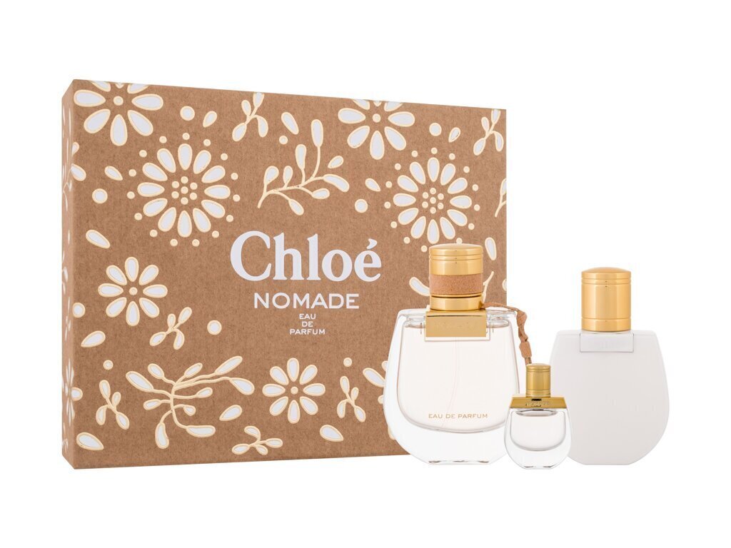 Komplekt Chloé Nomade naistele: Parfüümvesi EDP, 75 ml + ihupiim, 100 ml + parfüümvesi EDP, 5 ml цена и информация | Naiste parfüümid | kaup24.ee