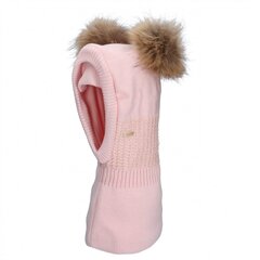 Meriinovillane tuukrimüts TuTu, roosa цена и информация | Шапки, перчатки, шарфы для девочек | kaup24.ee
