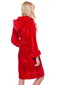 Naiste bambuskiust hommikumantel kapuutsiga Angora Bamboo, punane hind ja info | Naiste hommikumantlid | kaup24.ee