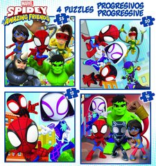 Pusle Educa Spidey and Amazing Friends, 4 tk. цена и информация | Пазлы | kaup24.ee