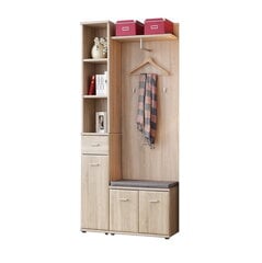 Шкаф для прихожей Armario F, дуб сонома цена и информация | Полки для обуви, банкетки | kaup24.ee