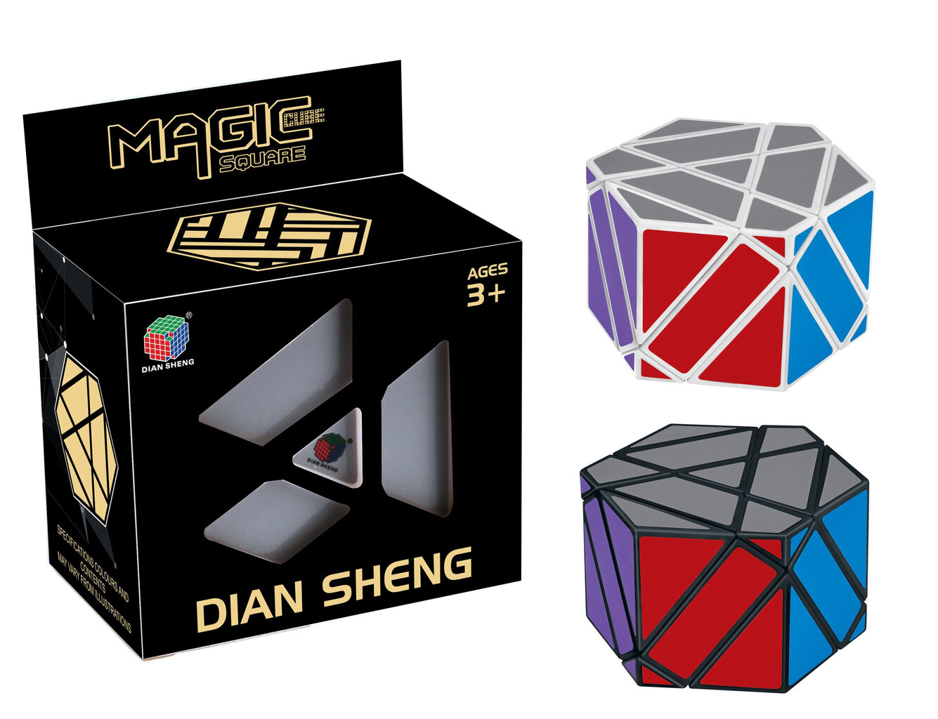 Rubiku kuubiku pusle 6,5 x 6,5 x 5,7 kuusnurk hind ja info | Lauamängud ja mõistatused | kaup24.ee