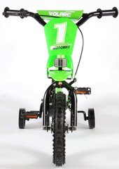 Laste jalgratas Volare Motobike, 12", roheline hind ja info | Jalgrattad | kaup24.ee