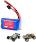 2 tk lipo aku (6,4 V 750 mAh) A959-A A969-A A979-A K929-A RC truck 16500 jaoks цена и информация | Nutiseadmed ja aksessuaarid | kaup24.ee