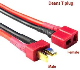 Разъемы для Tamiya зарядки адаптер кабель для RC автомобилей и Lipo батареи Deans T  цена и информация | Смарттехника и аксессуары | kaup24.ee