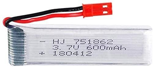 2 tükki 3.7V 600mAh laetav Lipo aku RC Quadricopter Drones UDI U817 U817C U817A U818A WLtoys V959 V969 V979 V989 RC цена и информация | Nutiseadmed ja aksessuaarid | kaup24.ee