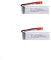 2 tükki 3.7V 600mAh laetav Lipo aku RC Quadricopter Drones UDI U817 U817C U817A U818A WLtoys V959 V969 V979 V989 RC цена и информация | Nutiseadmed ja aksessuaarid | kaup24.ee