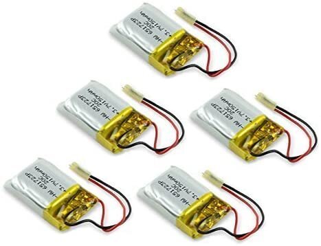 5 tk laetav Lipo aku (3.7v, 150mAh Lipo) Rc Helikopteri Syma S107 S107G jaoks hind ja info | Robootika, konstruktorid ja tarvikud | kaup24.ee