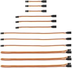 Удлинительный кабель 3 Pin 26AWG Male to Female Futaba JR / кабель для самолетов с дистанционным управлением 3 шт. x см, 7, 15, 30, 60, 12 шт. JR Servo цена и информация | Смарттехника и аксессуары | kaup24.ee