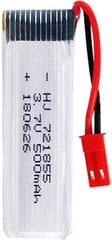 3 tk laetav Lipo aku (3.7V 500mAh) RC Quadricopter Drones UDI U817 U817C U817A U818A WLtoys V959 V969 V979 V989 V999 V929 V949 V212 V222 RC цена и информация | Смарттехника и аксессуары | kaup24.ee