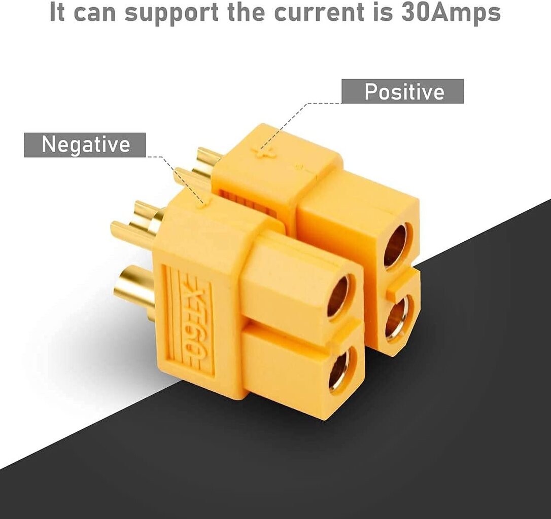 XT60 Kvaliteetne, isane-ämblik, mudel Rc Lipo akuühendused, 5 paari hind ja info | Nutiseadmed ja aksessuaarid | kaup24.ee