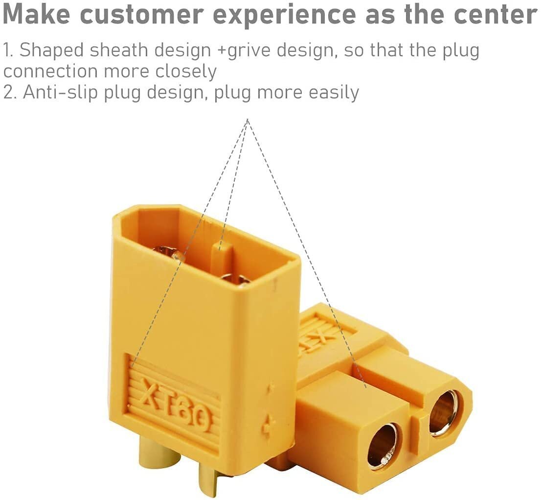 XT60 Kvaliteetne, isane-ämblik, mudel Rc Lipo akuühendused, 5 paari hind ja info | Nutiseadmed ja aksessuaarid | kaup24.ee