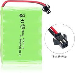 1 tk 6V Ni-MH 2400 mAh laetav aku kaugjuhtimispuldi autole 6V Ni-MH 2400 mAh hind ja info | Nutiseadmed ja aksessuaarid | kaup24.ee