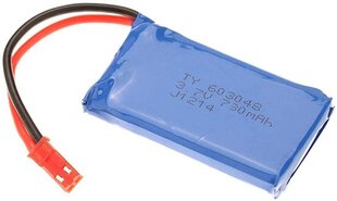 2 шт. перезаряжаемые липовые батареи (3.7V 730mAh) для Wltoys V636 V686 V686G V686K JJRC V686 Quadricopter Drone цена и информация | Смарттехника и аксессуары | kaup24.ee