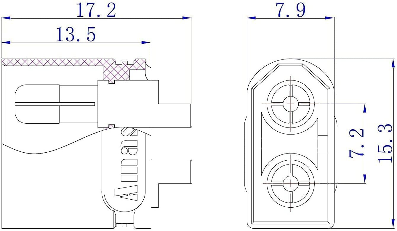 5 paari XT60U kõrge kvaliteediga mudel RC Lipo aku ühendused цена и информация | Nutiseadmed ja aksessuaarid | kaup24.ee