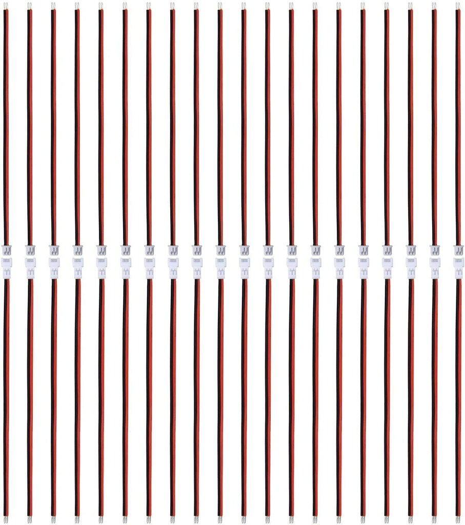 40 tükki JST Micro Pico pistikud 1.25mm 2 Pin mees + naine 80/100mm juhtmega цена и информация | Nutiseadmed ja aksessuaarid | kaup24.ee