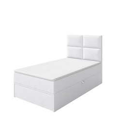 Кровать континентальная HUDSON LUX 1-ekoskóra Soft 017-90x200 см-Правая цена и информация | Кровати | kaup24.ee