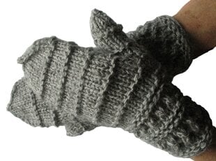 Варежки теплые вязаные / ручная работа цена и информация | Женские перчатки | kaup24.ee