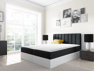 Kontinentaalvoodi FIGO-ekoskóra Soft 017 (biała) + Ikar 9-120x200 cm цена и информация | Кровати | kaup24.ee