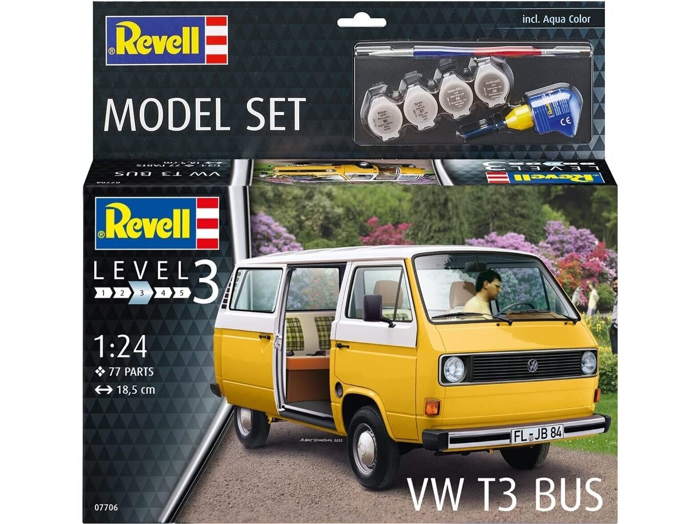 Revell – VW T3 Bus mudeli komplekt, 1/24, 67706 цена и информация | Klotsid ja konstruktorid | kaup24.ee