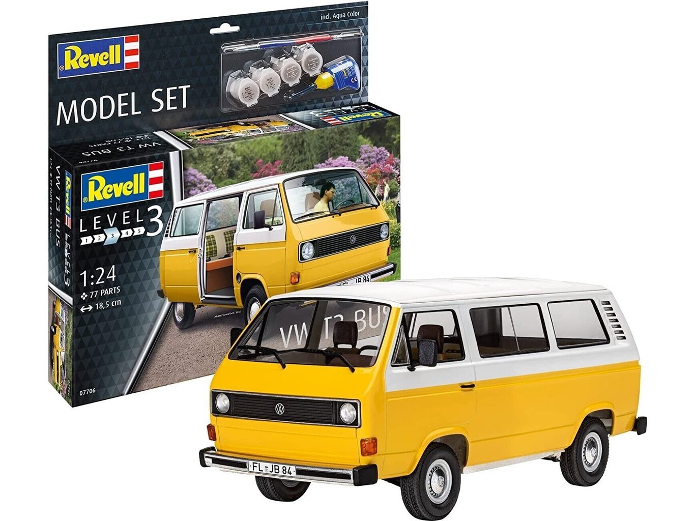 Revell – VW T3 Bus mudeli komplekt, 1/24, 67706 hind ja info | Klotsid ja konstruktorid | kaup24.ee