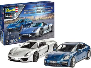 Revell - Porsche Panamera & Porsche 918 Spyder mudeli komplekt, 1/24, 05681 цена и информация | Конструкторы и кубики | kaup24.ee