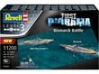 Revell - First Diorama Set - Bismarck Battle mudeli komplekt, 1/1200, 05668 hind ja info | Klotsid ja konstruktorid | kaup24.ee