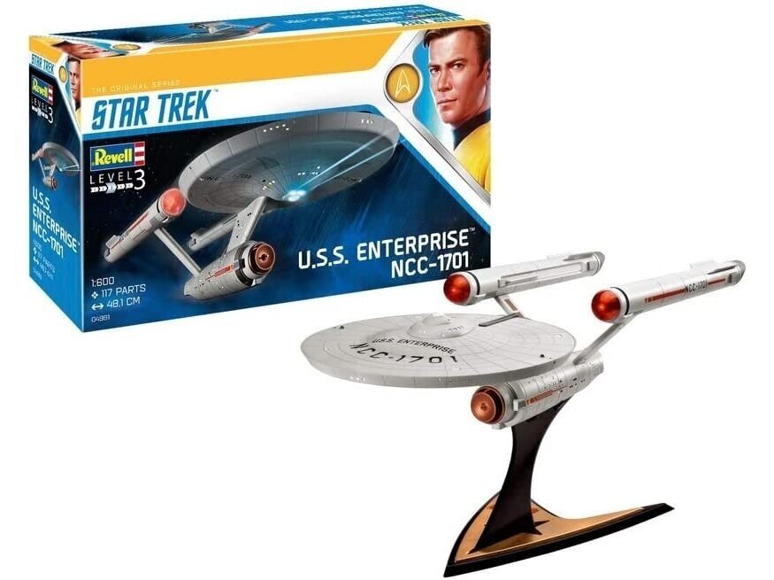 Revell - Star Trek The Original Series U.S.S. Enterprise NCC-1701, 1/600, 04991 hind ja info | Klotsid ja konstruktorid | kaup24.ee